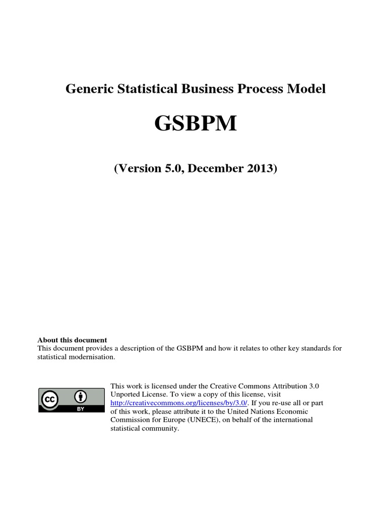 GSBPM 5 - 0 | PDF | Business Process | Metadata