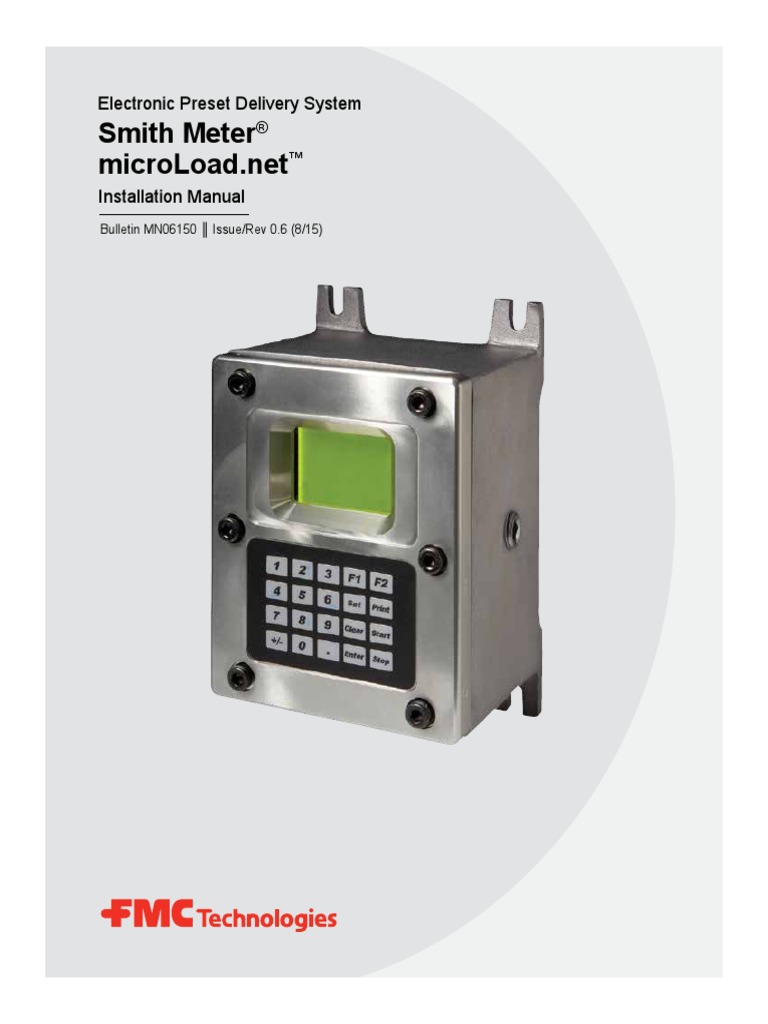 Smith Meter MicroLoadnet Installation Manual | PDF | Electrical Wiring ...