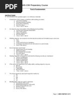 CWI Exam Study Guide: Inspection Basics | PDF | Welding | Construction