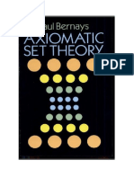 Paul Bernays. Teoría Axiomática de Conjuntos.