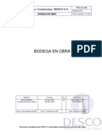 PRO-CC-009 Bodega en Obra- 2.0