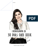 Cronograma OAB 30 dias