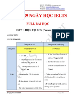 DỰ ÁN 29 NGÀY PHỦ XANH IELTS FULL BÀI HỌC