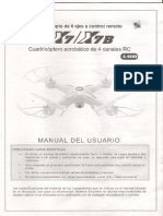 Drone x7b Explorer Manual de Usuario
