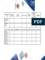 Tabla de Datos de Integrantes