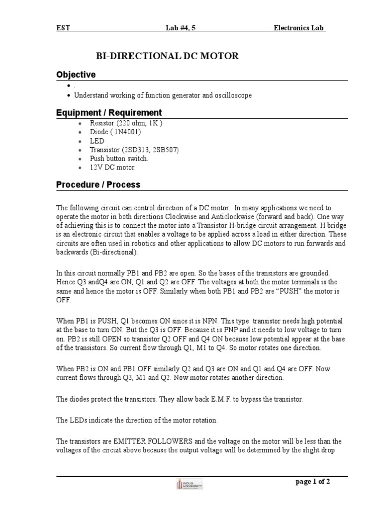Lab 4,5 | PDF | Transistor | Bipolar Junction Transistor