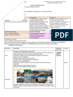 SESIÓN DE APRENDIZAJE N1Conozcamos Las Ocho Regiones Naturales Del Perú