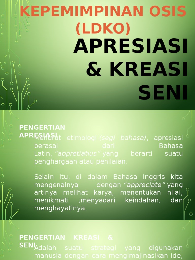 Apresiasi Kreasi Seni Pdf