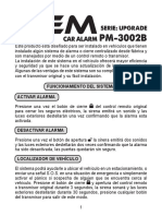 Actualización alarma vehículo