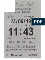 Parking Ticket 23.06.2019