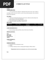 Work Immersion Resume Sample | PDF