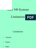 Saab340 Limitations