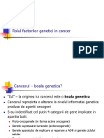 Rolul factorilor genetici in cancer