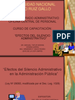 efectos del silencio administrativo