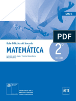 Matemática 2º Medio - Guía Didáctica Del Docente Tomo 1 PDF