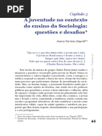 sociologia educação e juventude