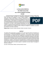 Articulo Científico (La Evaluación Crediticia)