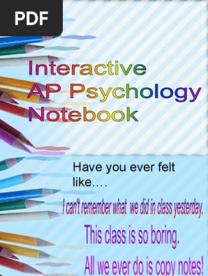 ap psych interactive notebook