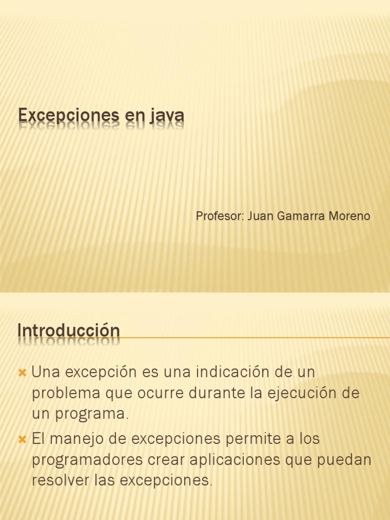 12 Excepciones en Java PDF | PDF | Tecnología digital | Gestión de ...