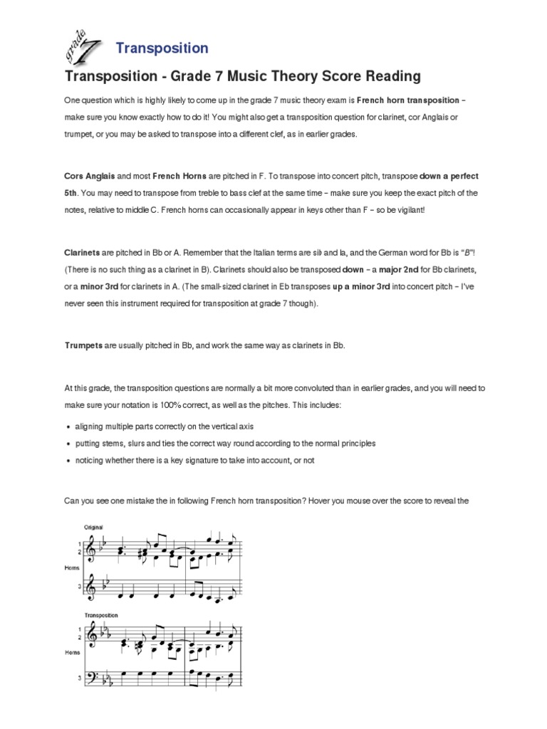 10 Transposition PDF | PDF