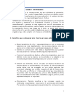 Definición y clasificación de los procesos administrativos