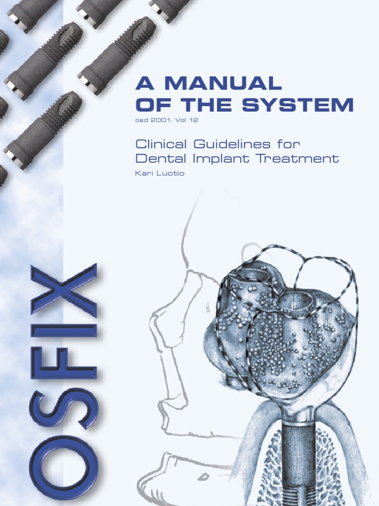 Clinical Guidelines for Dental Implant Treatment Dental Implant Prosthesis