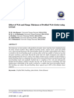Abu Hassan M.H. Effect of Web and Flange Thickness
