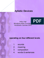 Stylistics Notes Lecture PDF