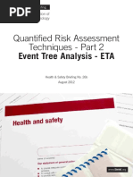 Quantified Risk Assessment Techniques - Part 2: Event Tree Analysis - ETA