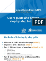 Users Guide and Search Step by Step Tutorial: Universal Human Rights Index (UHRI)