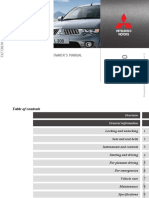 Mitsubishi L200 2011 Owners Manual PDF