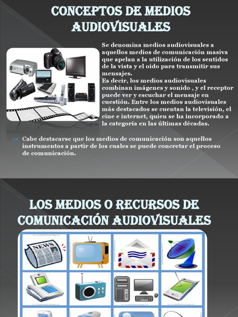 Ejemplos de Medios Audiovisuales | PDF | Medios de comunicación) | Radio