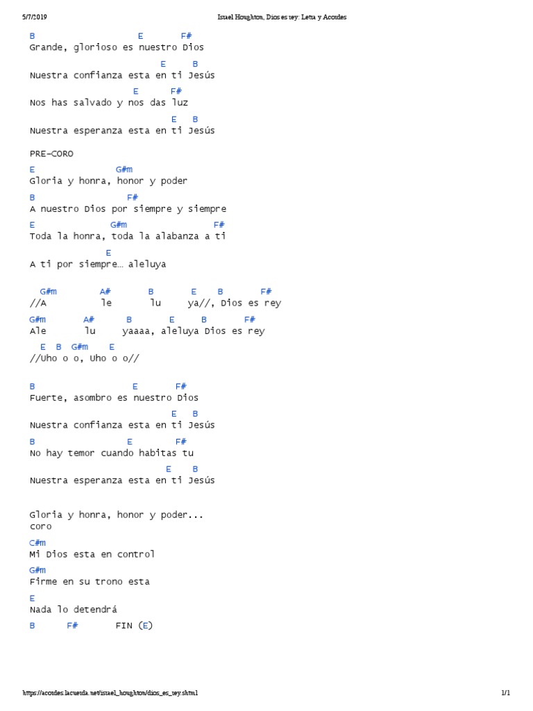 Letra y Acordes de 