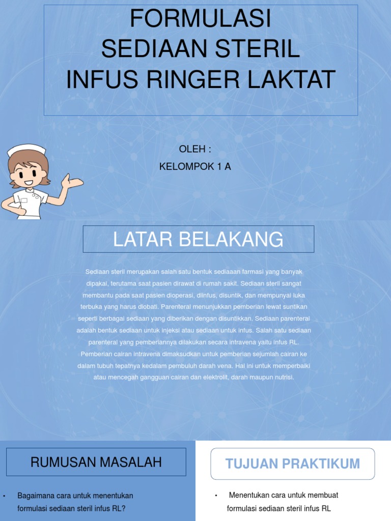 Formulasi Infus Ringer Laktat Steril | PDF