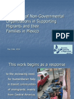 The Work of NGOs with Migrants in Mexico