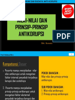 Nilai & Prinsip Antikorupsi