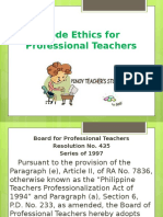 Code Ethics Teachers