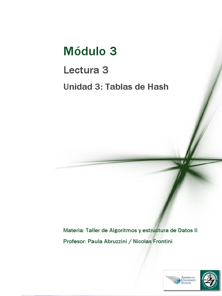 Introducción a las Tablas de Hash Conceptos Clave, Funciones de Hash y