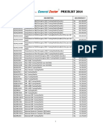 Pricelist GD Metro PDF