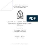 Evaluación de Las Variables de Secado para La Conservación de Las Hojas de La Planta de Añil. (Indigofera SP.) PDF