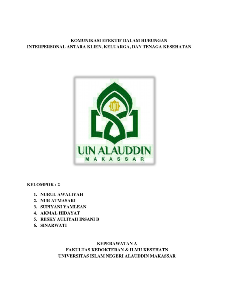 Komunikasi Efektif Dalam Hubungan Interpersonal Docx