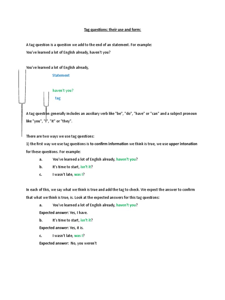 My English Lab PDF Question Verb