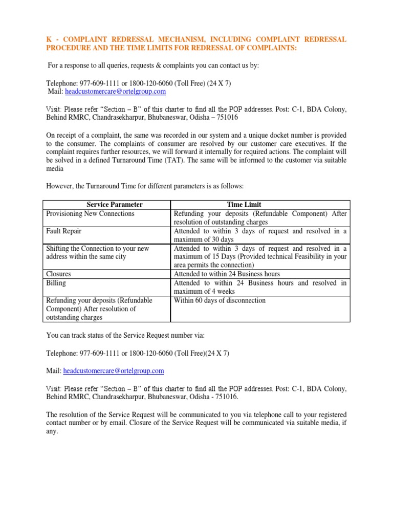Consumer Complaint Redressal System | PDF | Telecommunications | Business