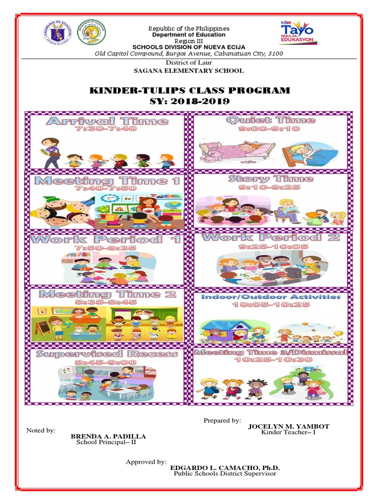 Kinder-Tulips Class Program Overview | PDF