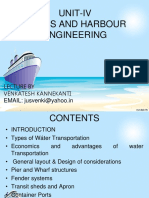 UNIT-IV DOCKS AND HARBOUR ENGINEERING LECTURE