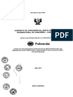 Contrato de concesión del nuevo aeropuerto de Chinchero