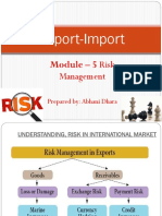 Export-Import: Module - 5 Risk