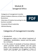 Module II Managerial Ethics