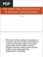 The Three-Step Writing Process in Business Communication