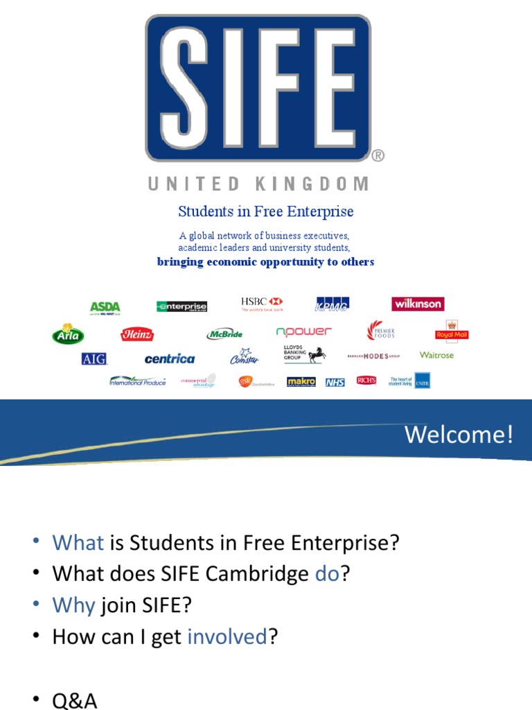 Join SIFE Cambridge: Empower Communities | PDF | Economies
